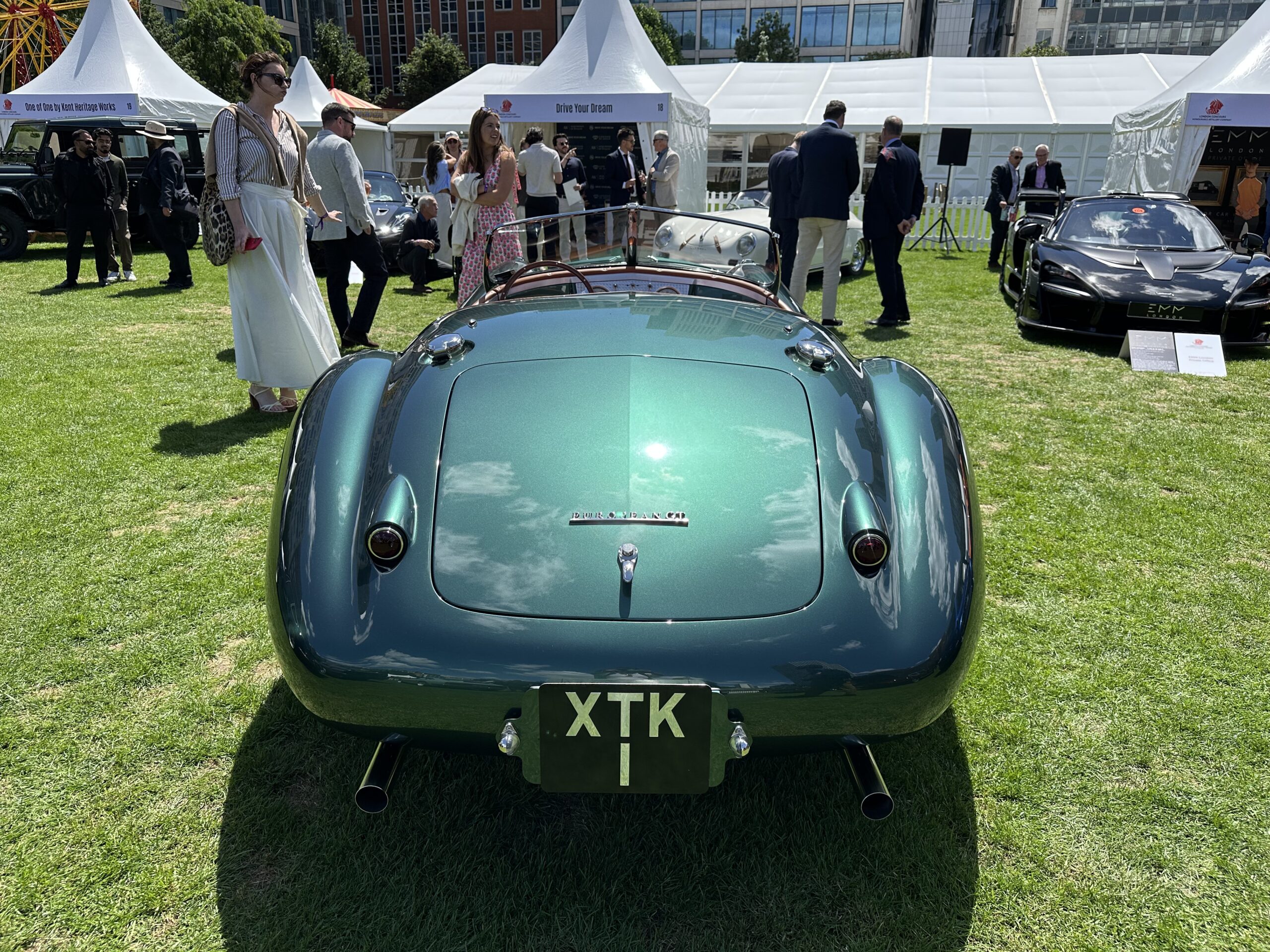 Thornley Kelham XK European GT (rear view) at the London Concours 2026.