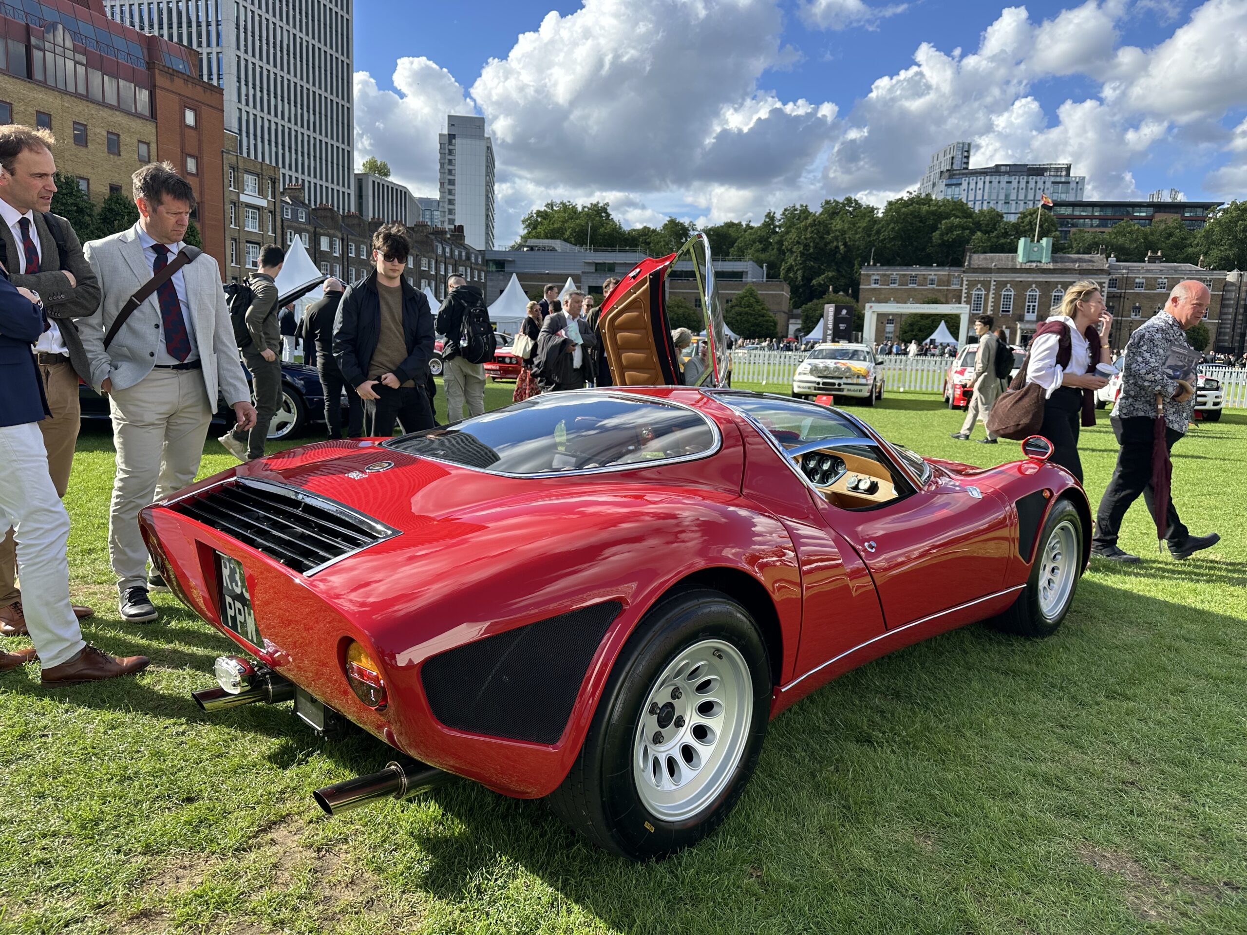 Automotive Artisans R33 Stradale (rear side view) at the London Concours 2026.