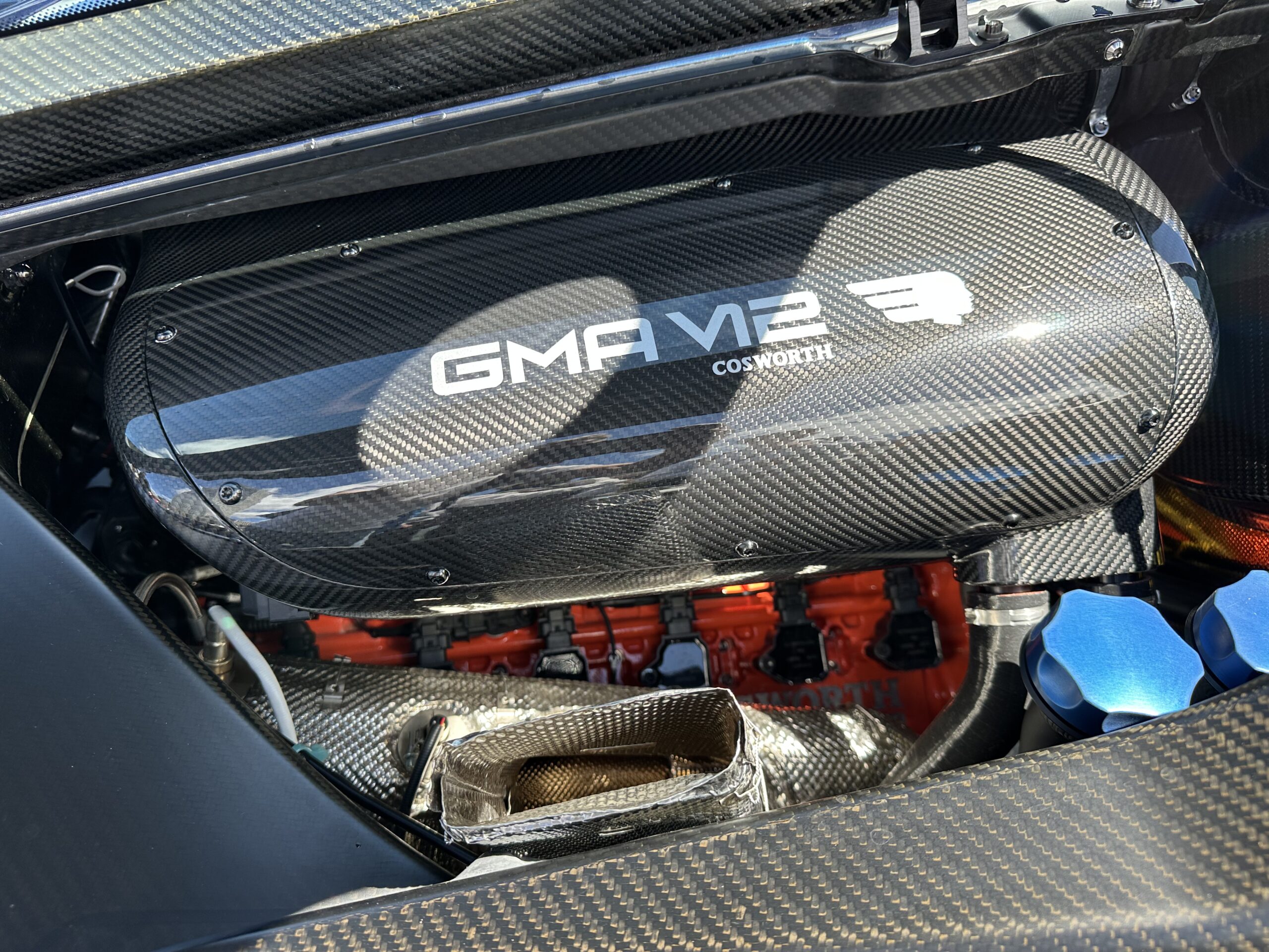 2024 Gordon Murray Automotive T.50 (engine bay) at the London Concours 2026.