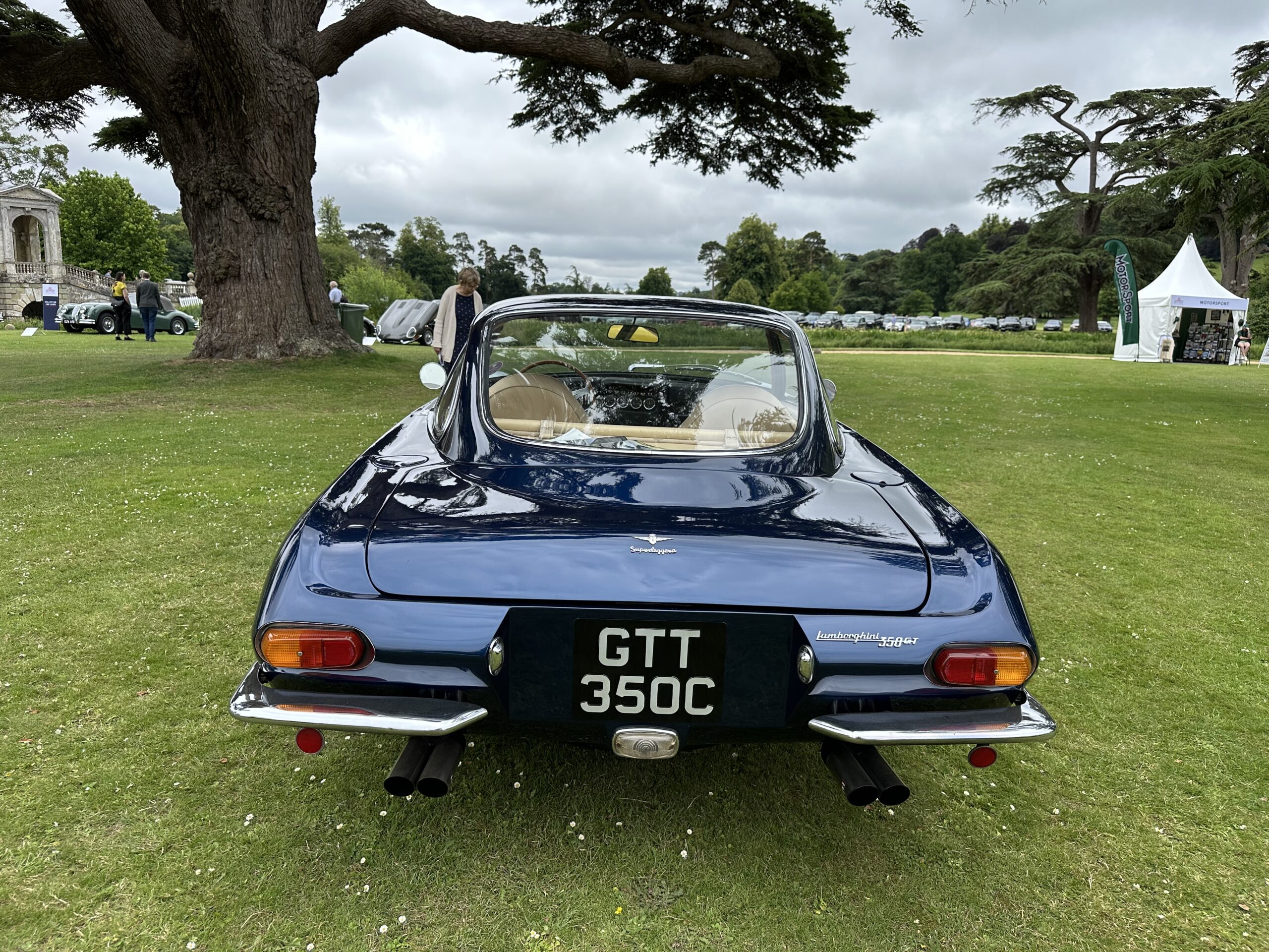 Lamborghini 350 GT (rear view) at the Wilton House Concours