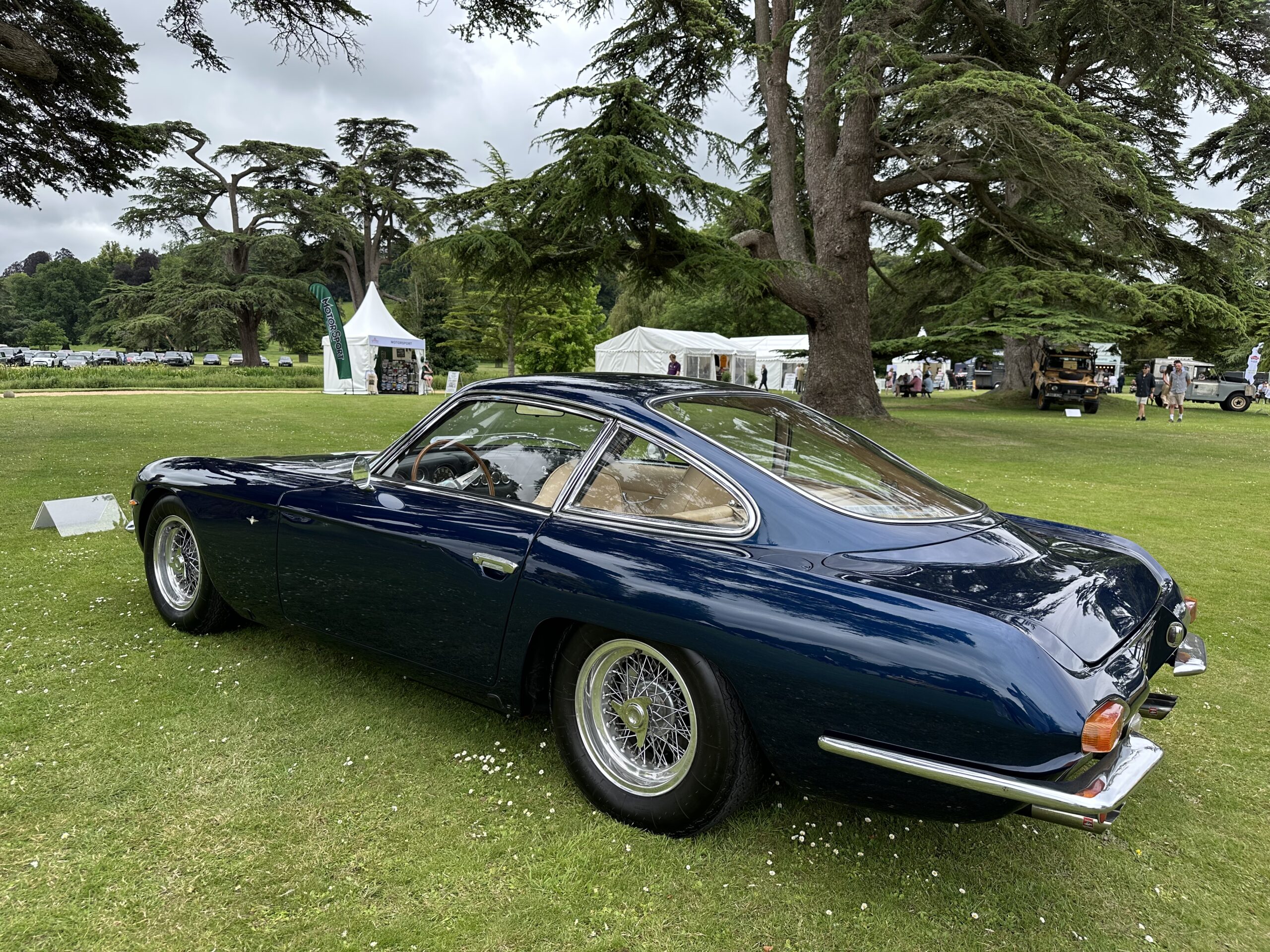 Lamborghini 350 GT (rear side view) at the Wilton House Concours