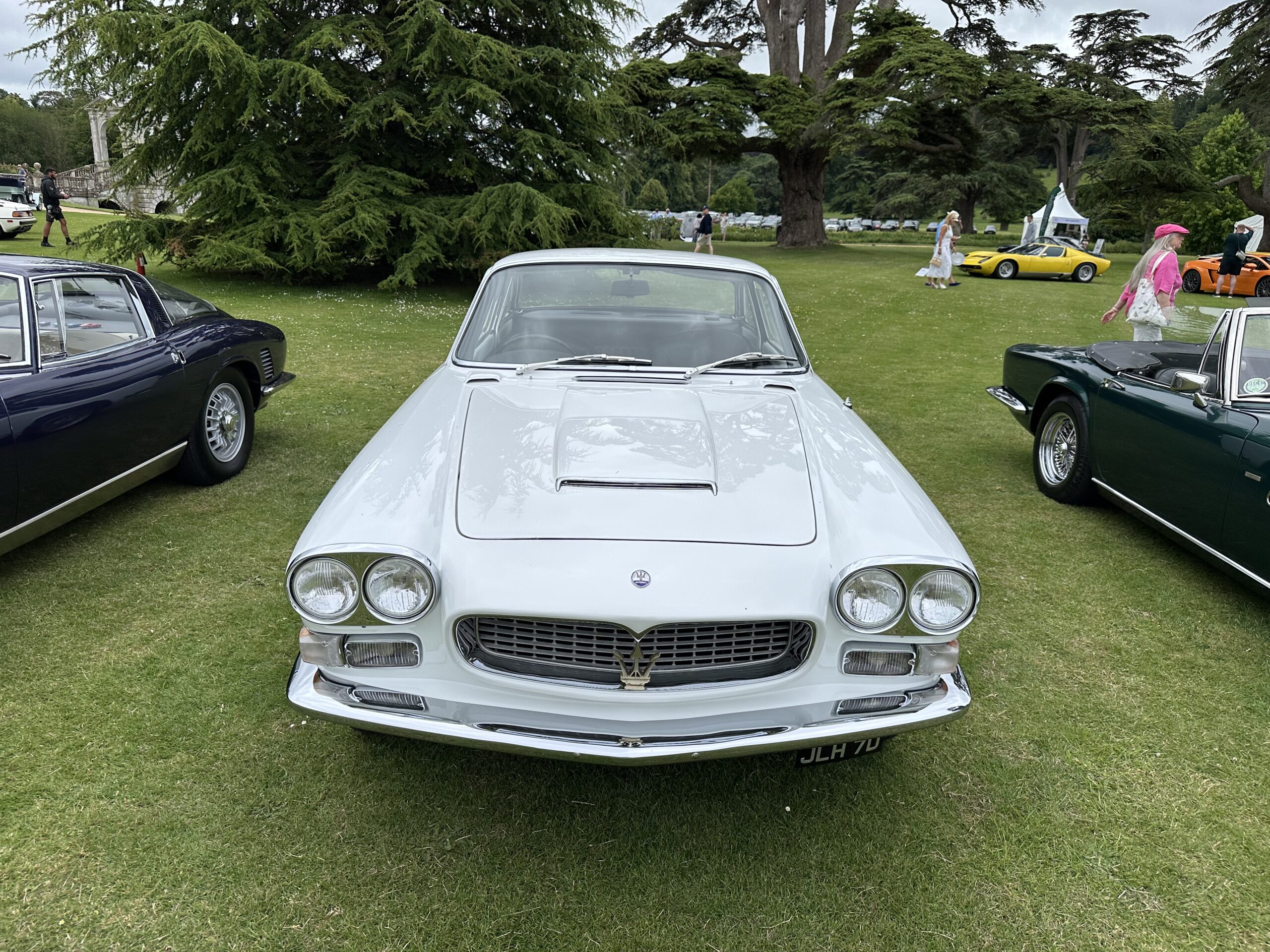 1965 Maserati Sebring (front view) at the Wilton House Concours Des Legendes 2026