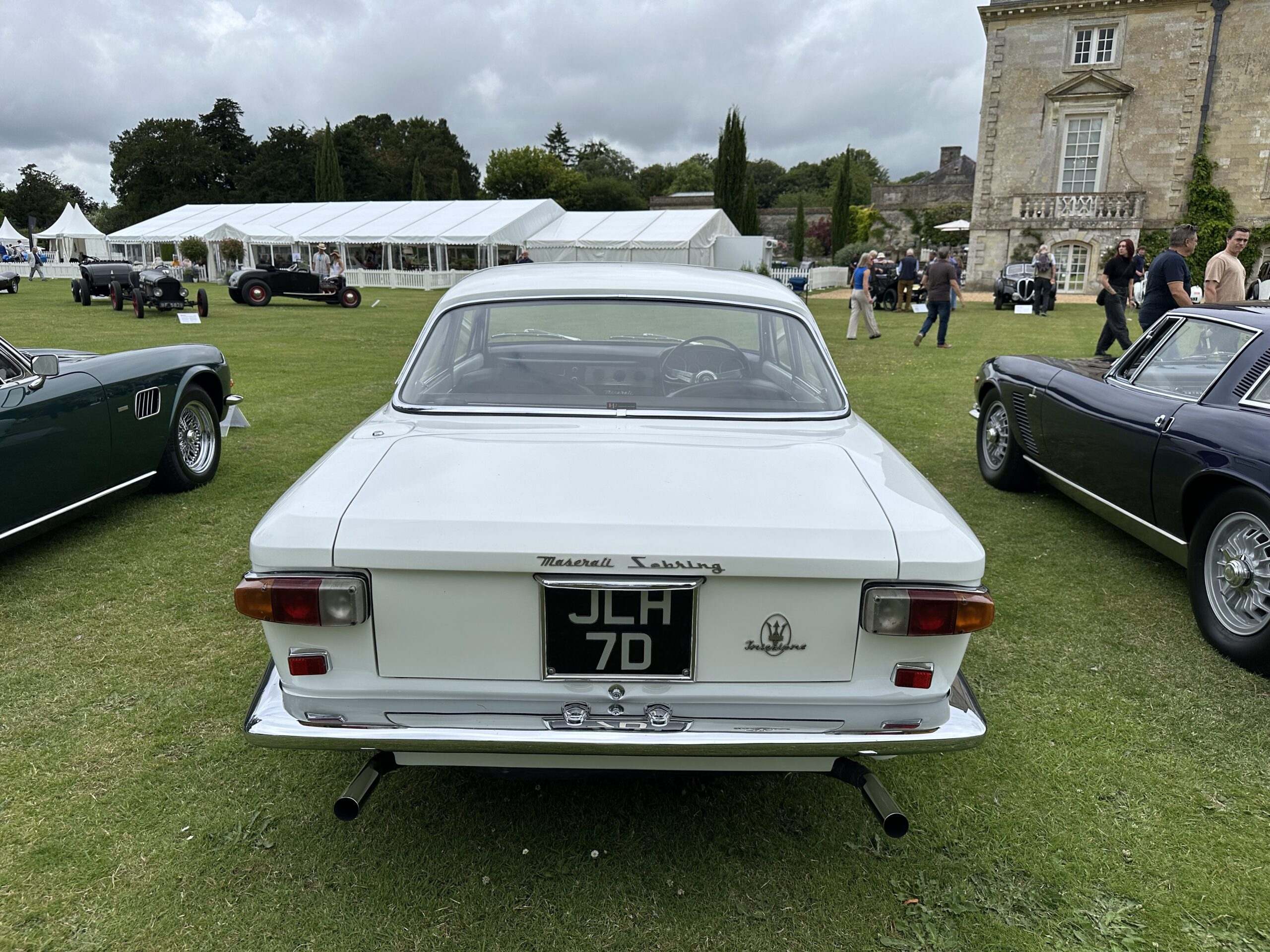 1965 Maserati Sebring (rear view) at the Wilton House Concours Des Legendes 2026