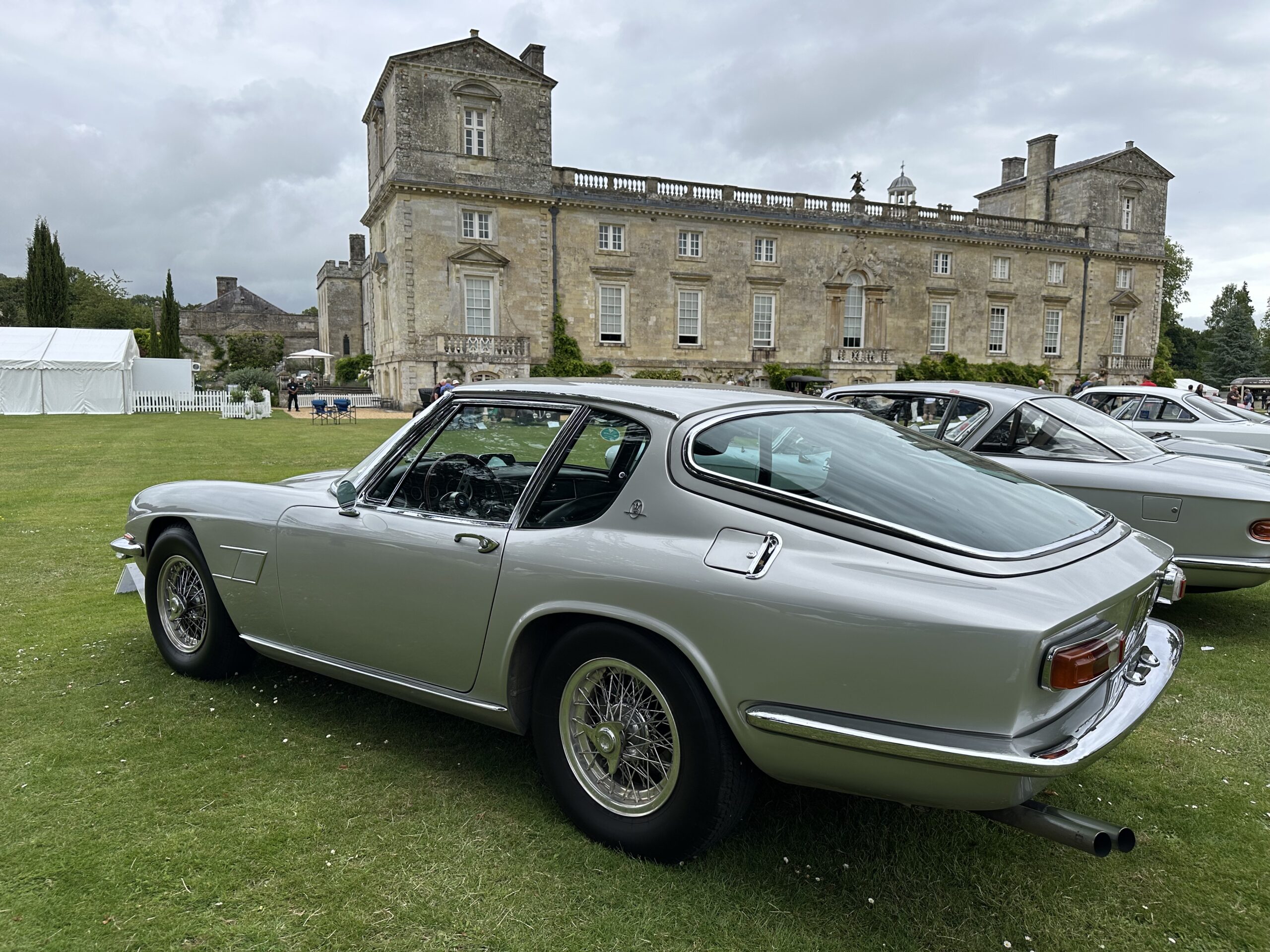 1967 Maserati Mistral Coupé (rear side view) at the Wilton House Concours Des Legendes 2026