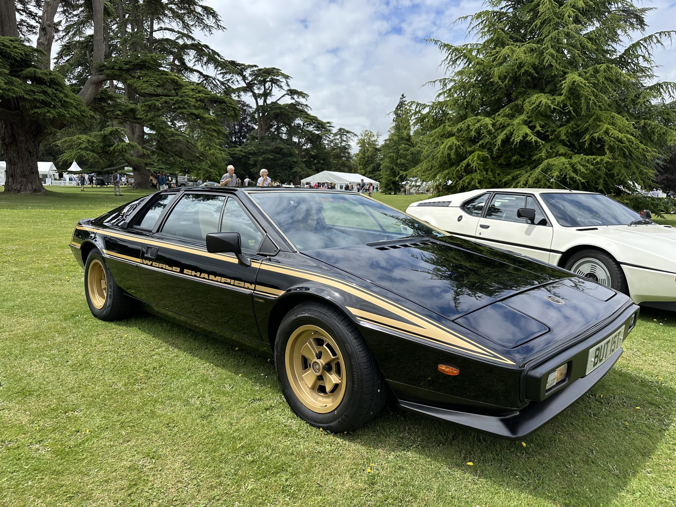 1978 Lotus Esprit World Champion JPS Commemorative Edition (front side view) at the Wilton House Concours Des Legendes 2026 