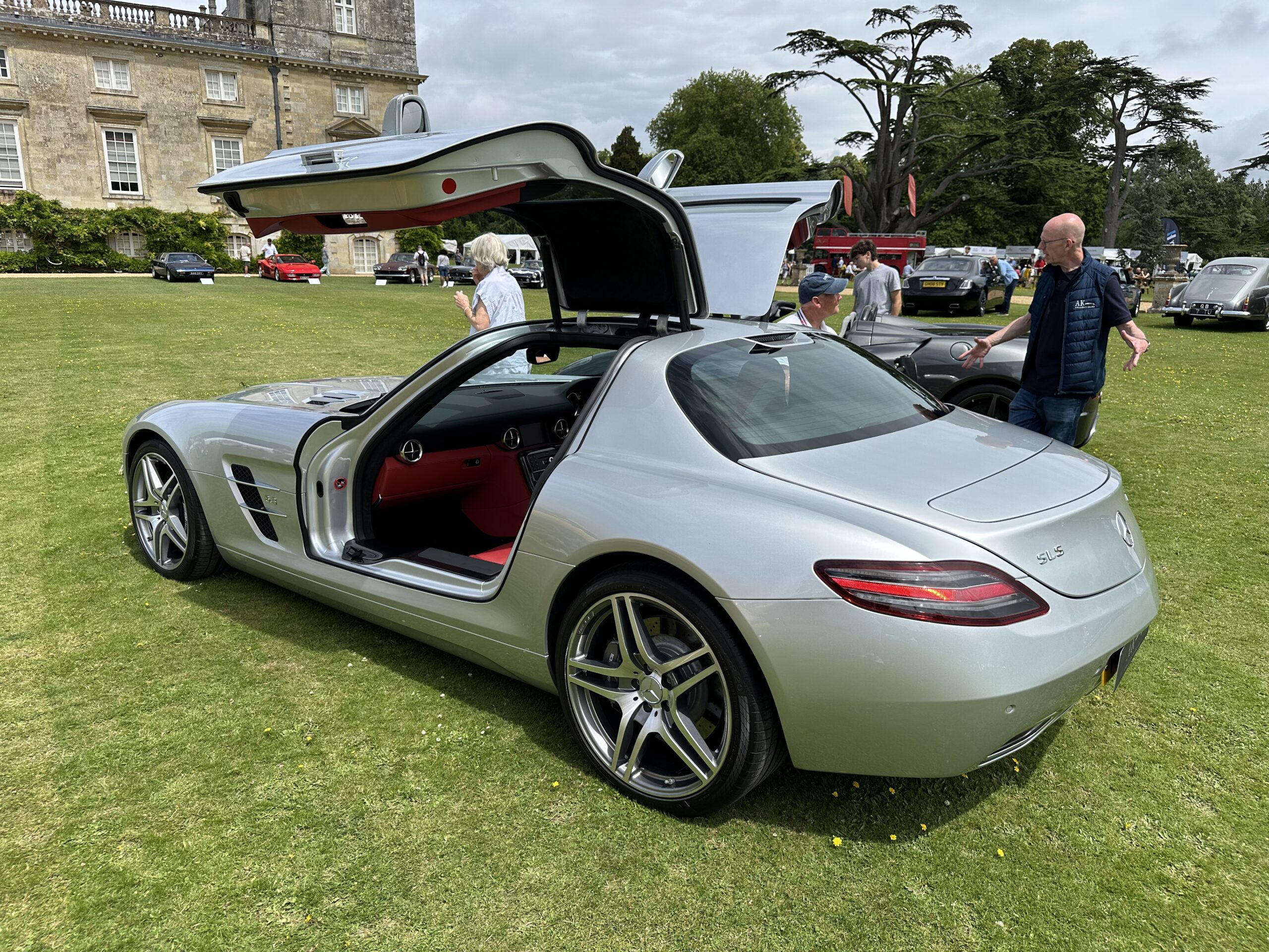 2010 Mercedes-Benz SLS (rear side view) at the Wilton House Concours Des Legendes 2026