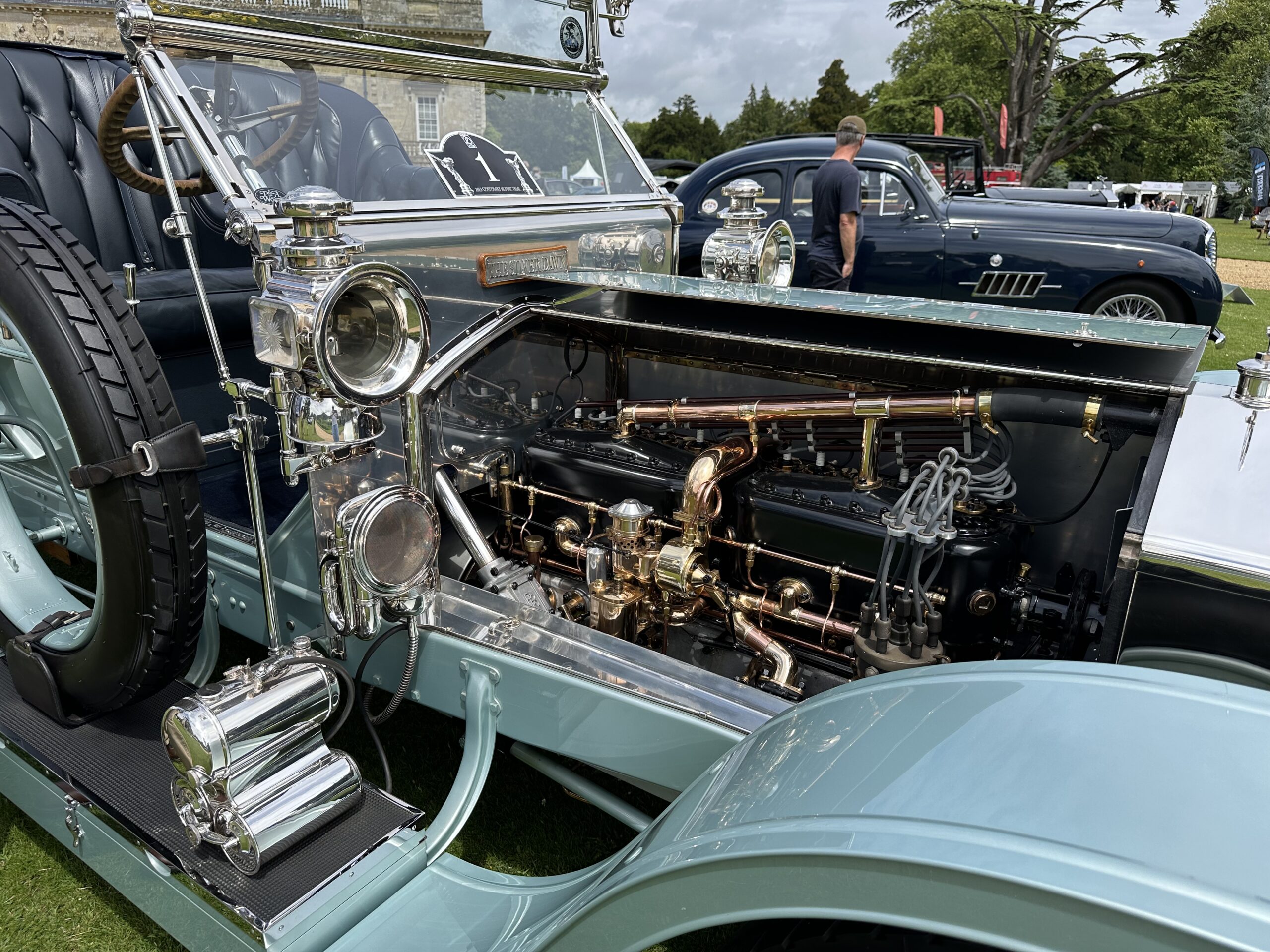 1908 Rolls-Royce Silver Ghost 'The Silver Dawn' (engine bay) at the Wilton House Concours Des Legendes 2026