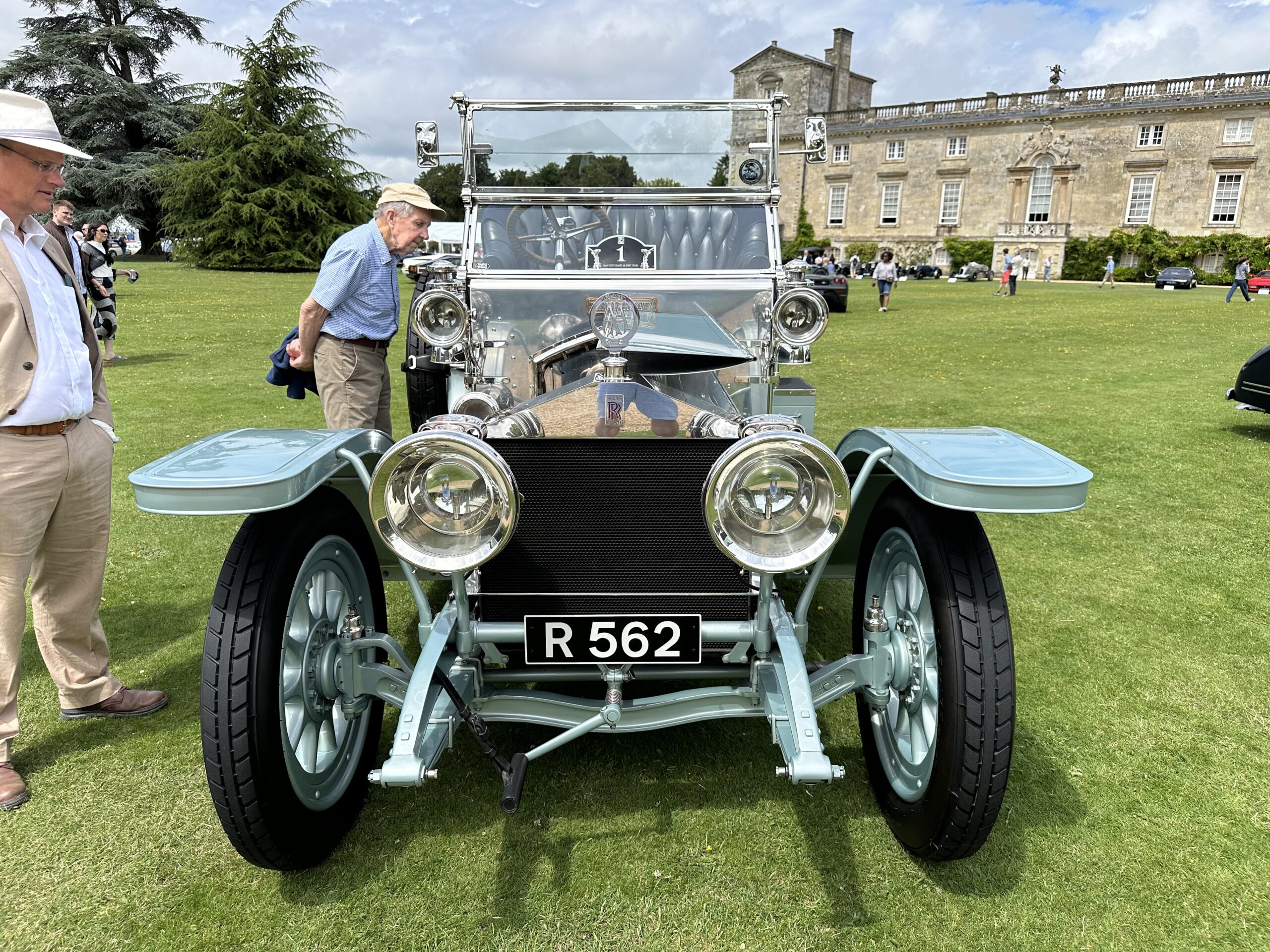 1908 Rolls-Royce Silver Ghost 'The Silver Dawn' (front view) at the Wilton House Concours Des Legendes 2026 