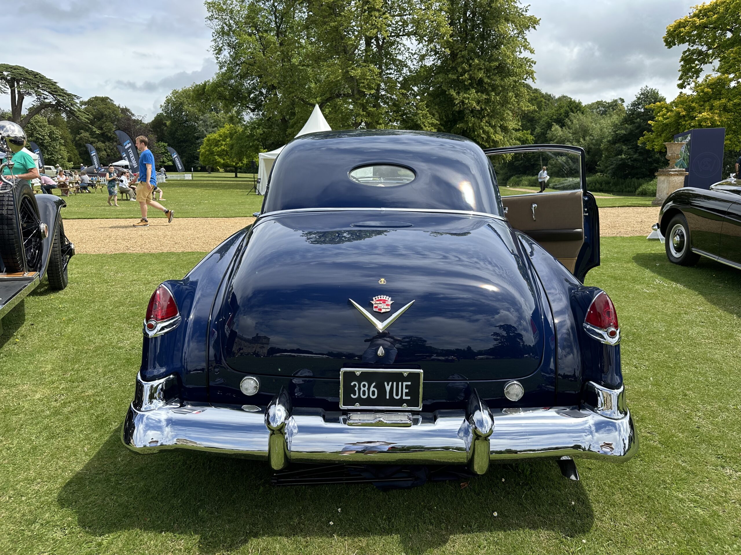 1950 Cadillac 60 Series Special (rear view) at the Wilton House Concours Des Legendes 2026