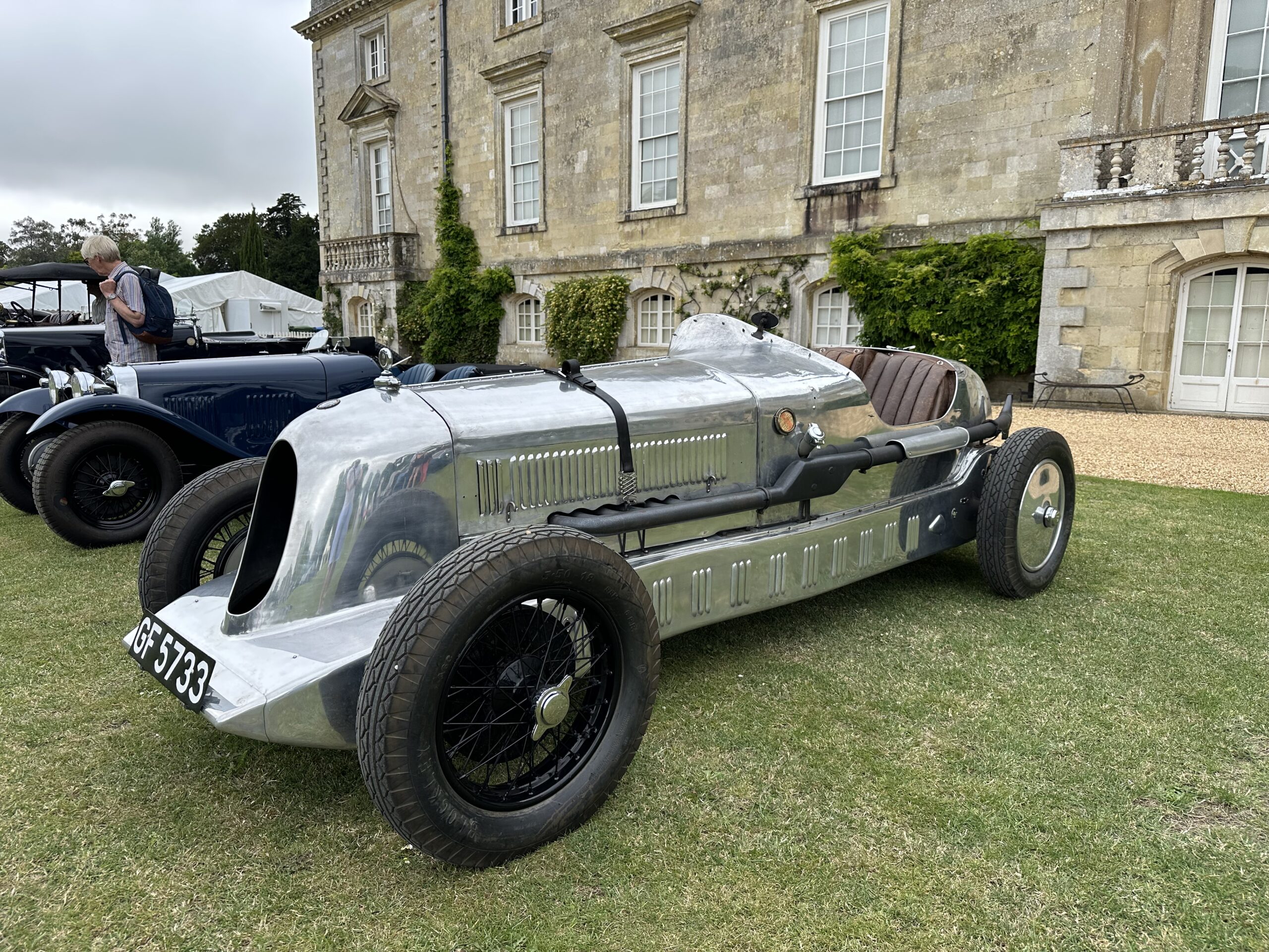 1930 Alfa Romeo 6C 1750 Testa Fissa, front side view. At Wilton House Concours Des Legendes 2026.