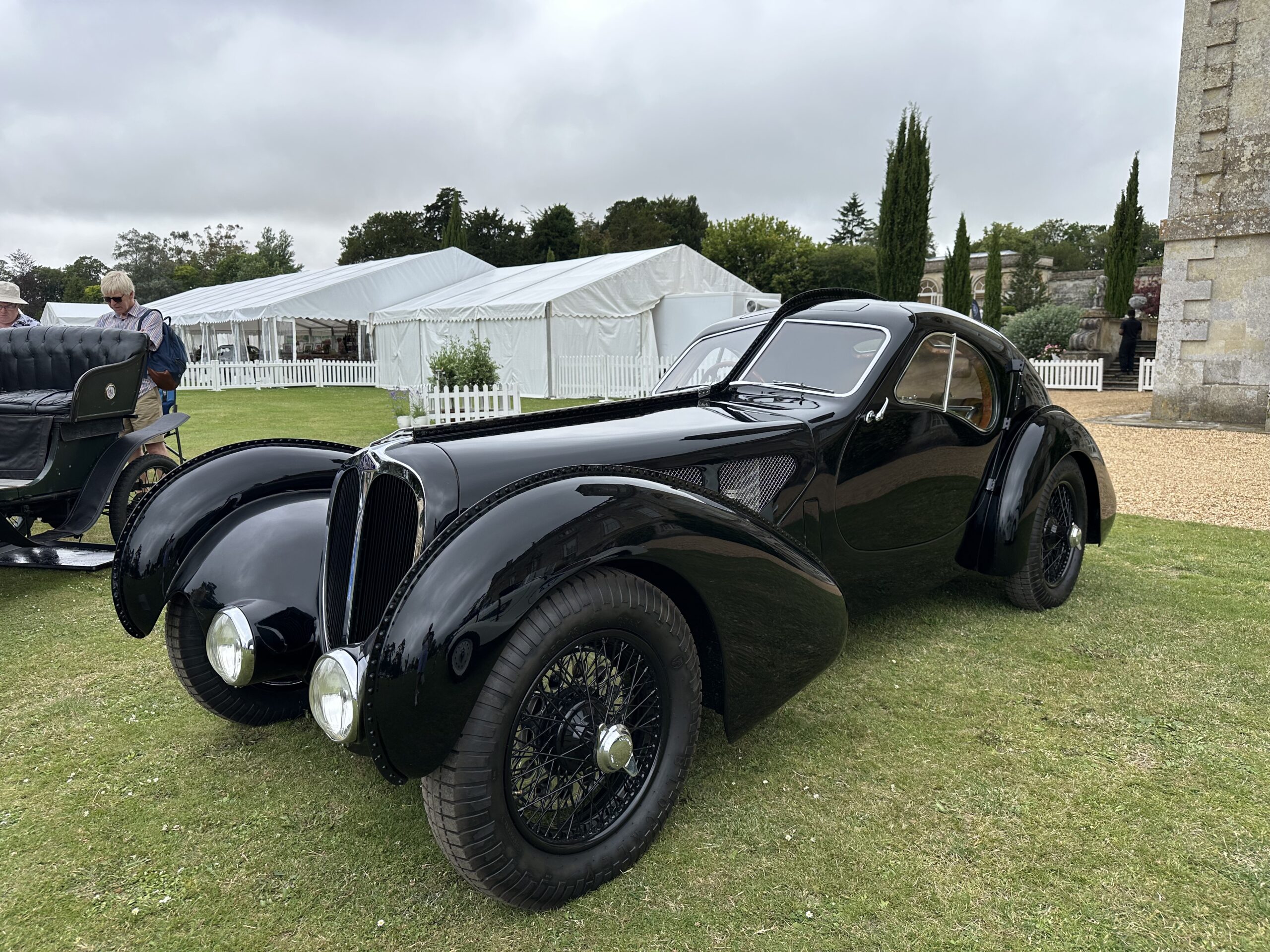 1937 Delahaye 135, front side view. At Wilton House Concours Des Legendes 2026.