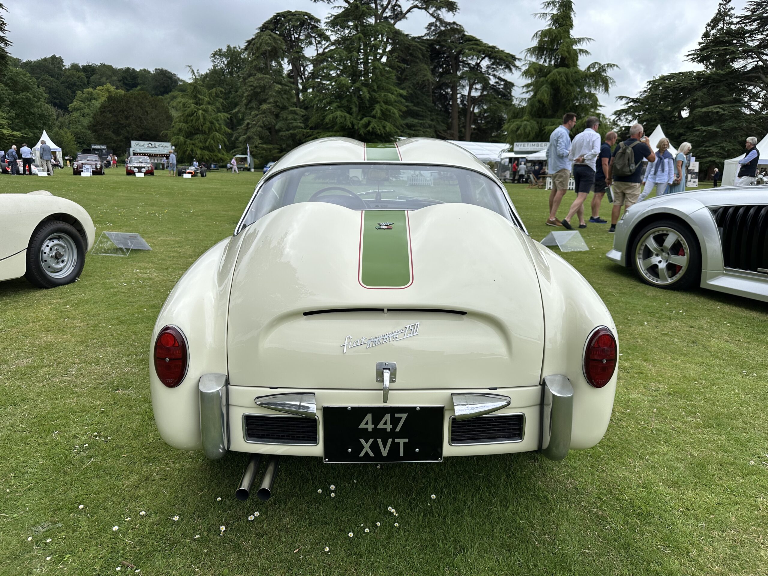 1958 Abarth 750 DB Zagato (rear view) at the Wilton House Concours Des Legendes 2026
