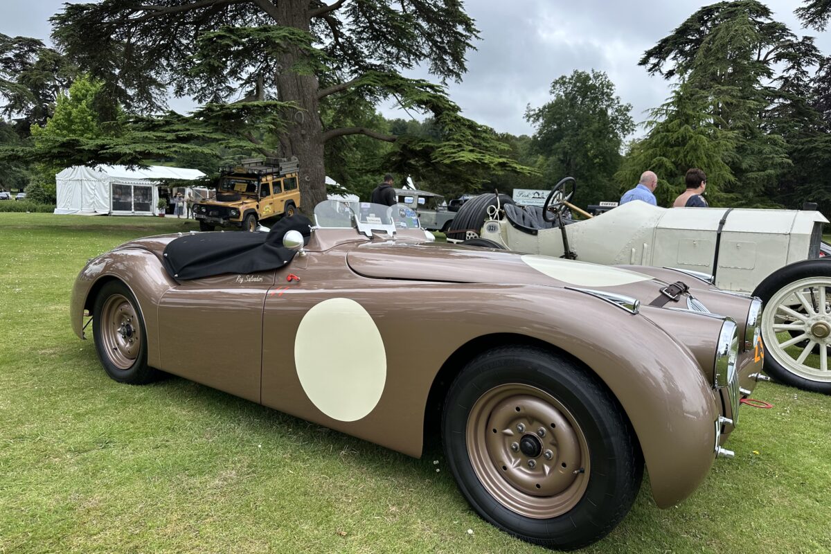 1950 Jaguar XK120 Competition, Ex-Roy Salvadori (side view) at the Wilton House Concours Des Legendes 2026
