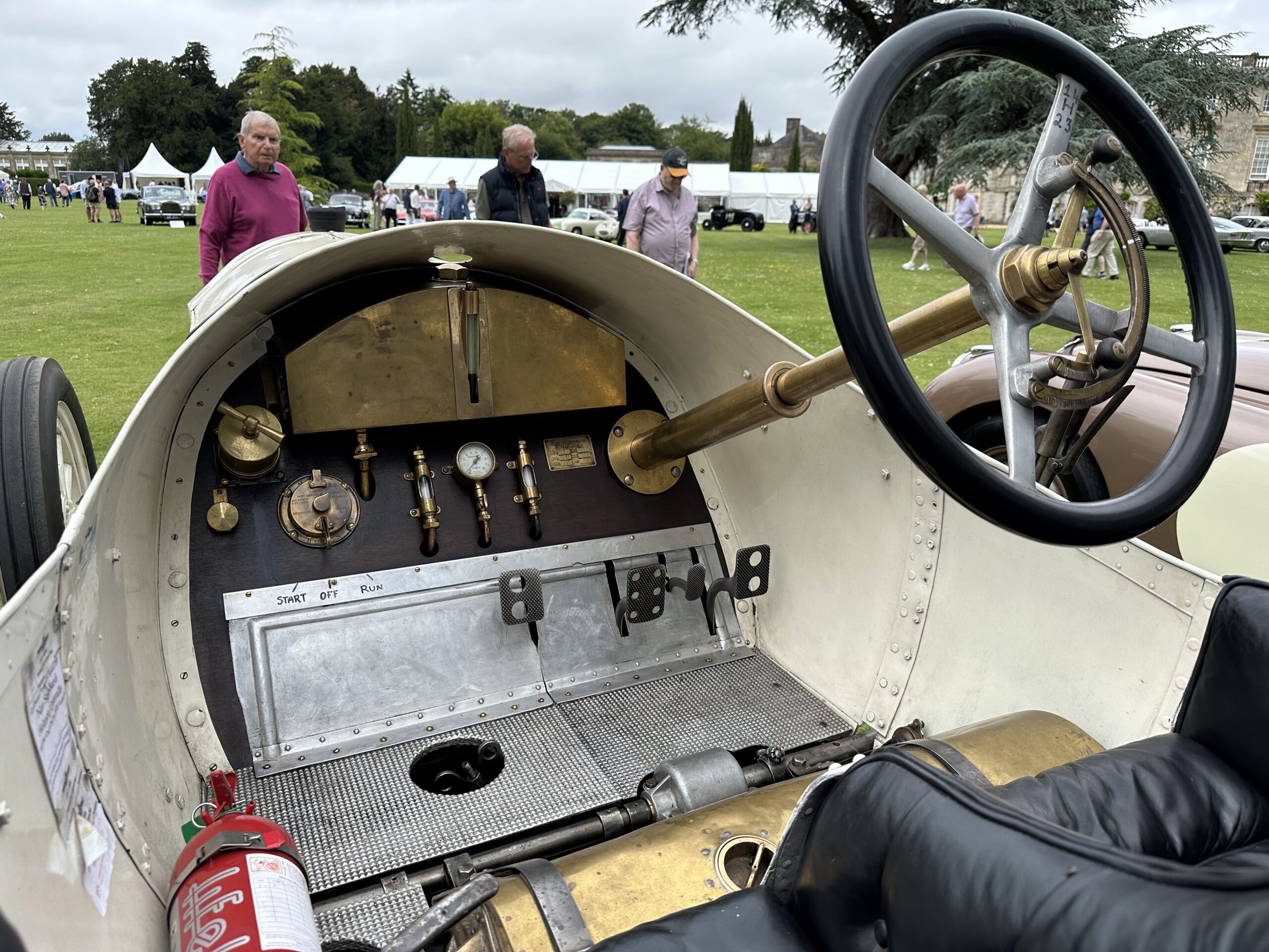 1908 Mercedes Grand Prix (interior view) at the Wilton House Concours Des Legendes 2026
