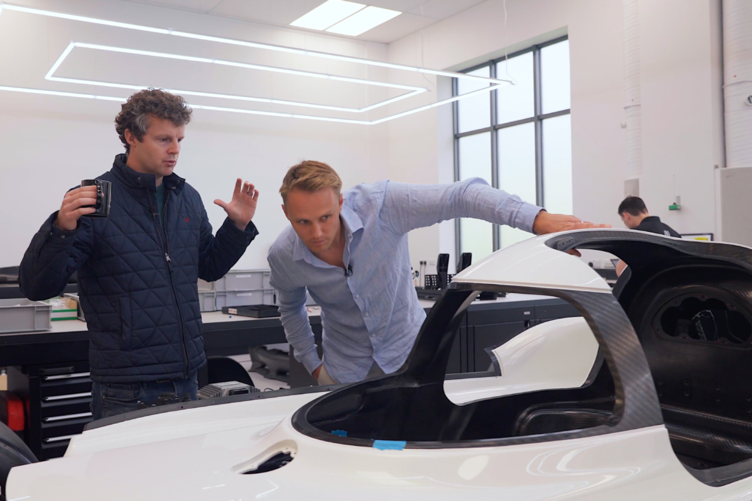 HERO - Max Chilton (right) with McMurtry MD, Thomas Yates