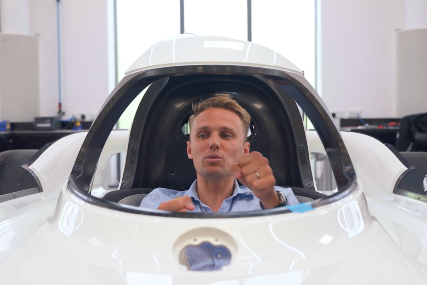 Max Chilton in production-spec Spéirling - McMurtry Spéirling PURE film