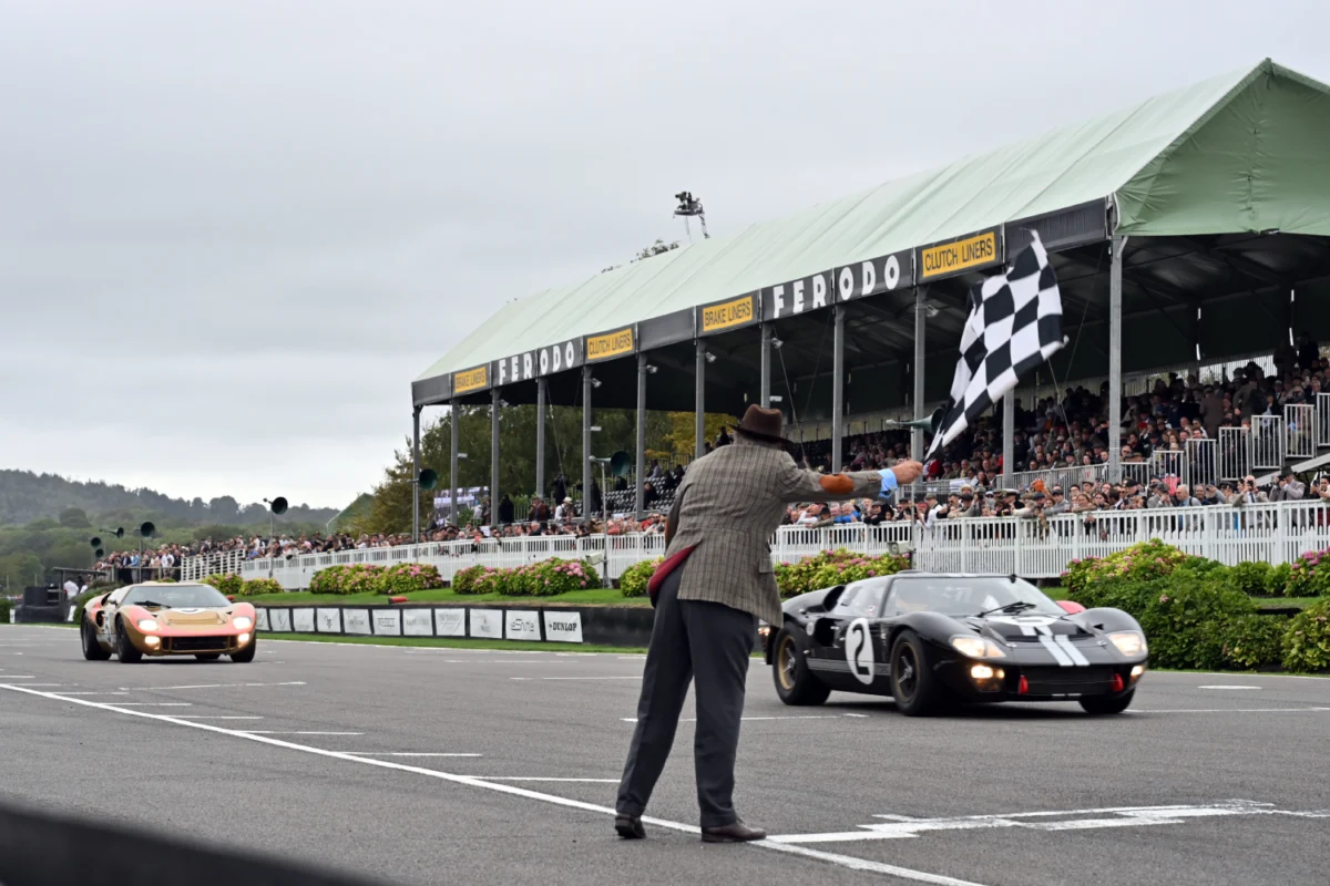 1966 Ford GT MKIIs at the 2026 Goodwood Revival. Ph. by PA Media.
