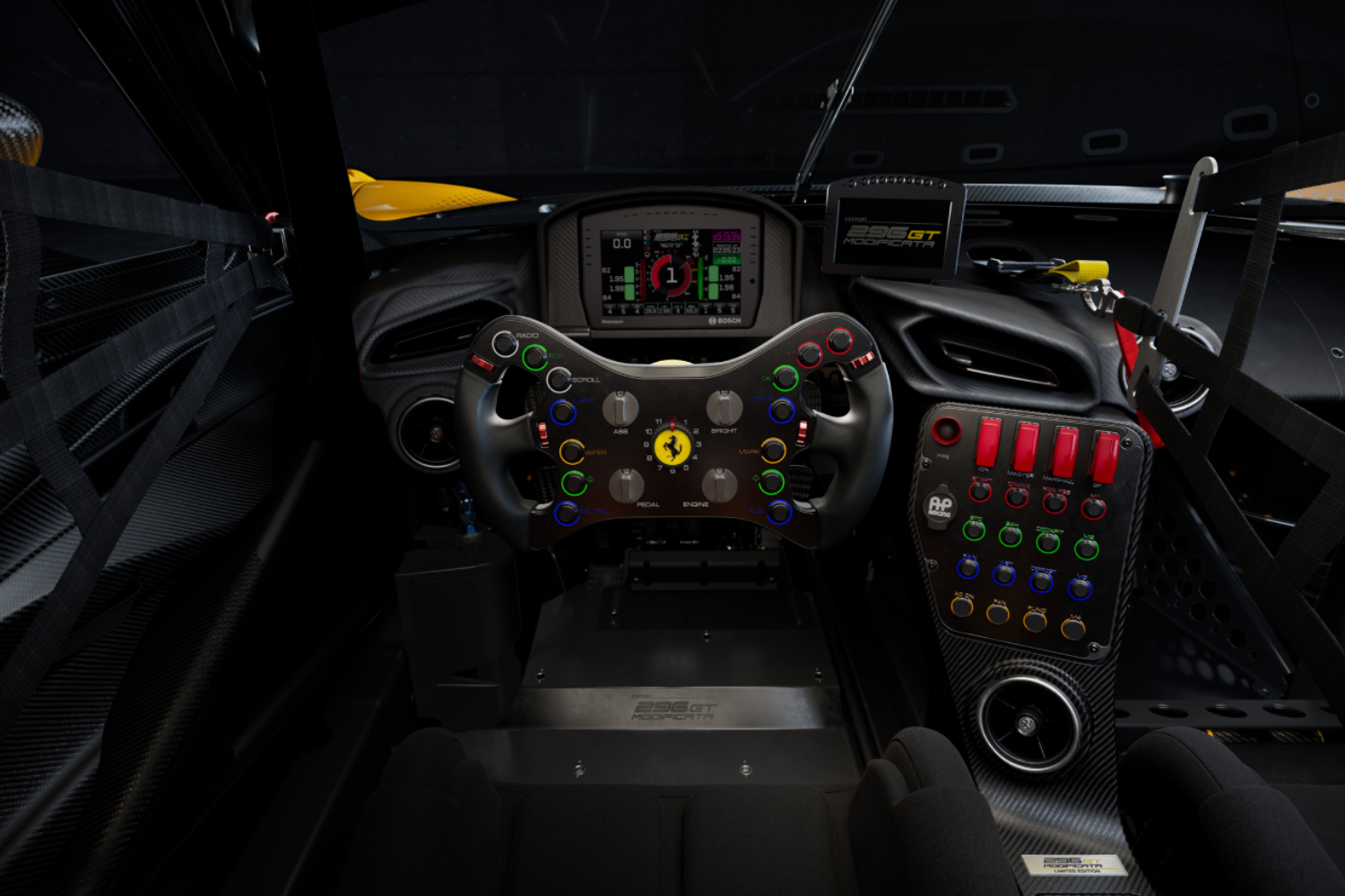 Ferrari 296 GT Modificata - driver's seat