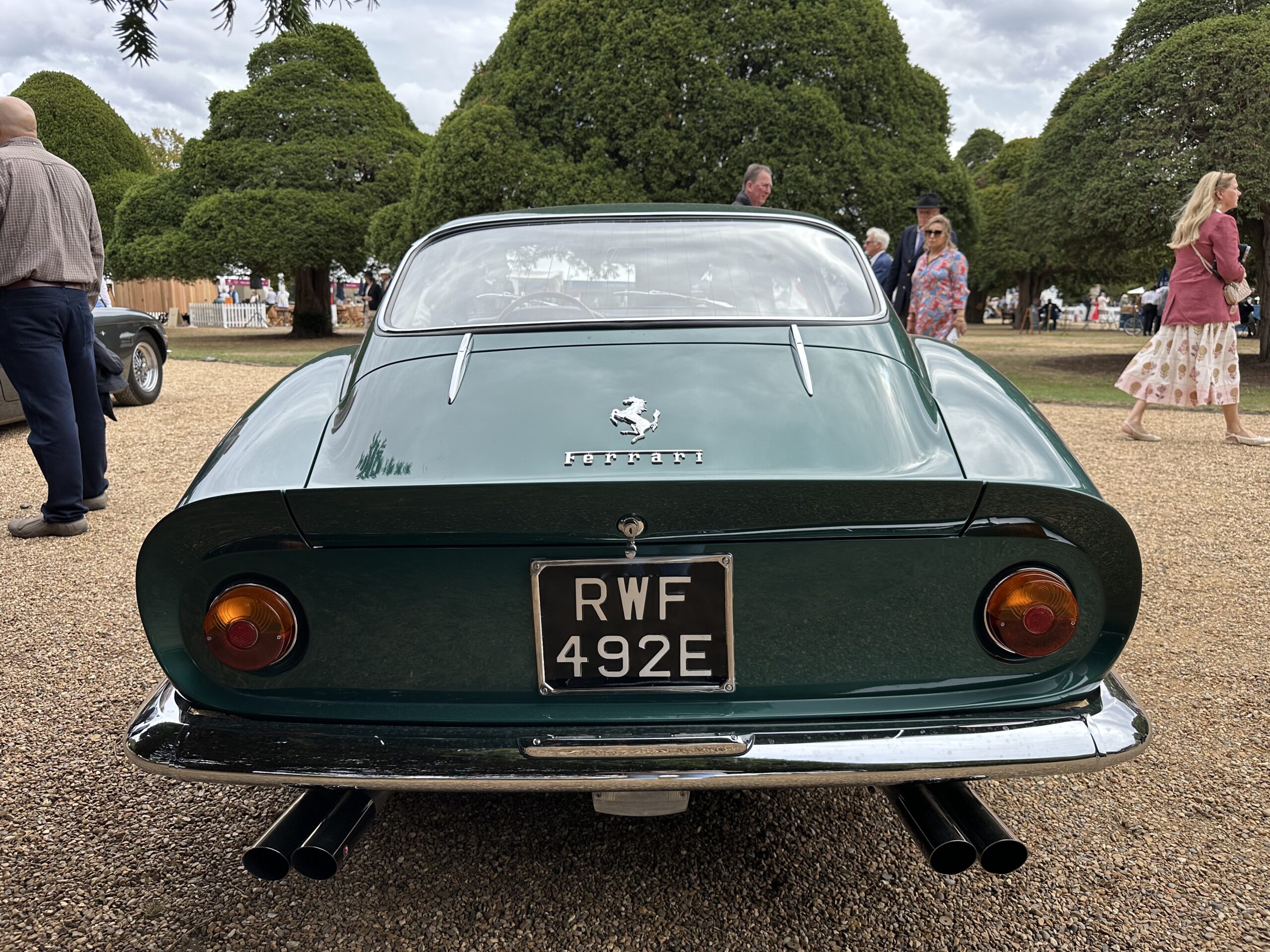 1967 Ferrari 275 GTB/4, rear view at the Concours of Elegance 2026