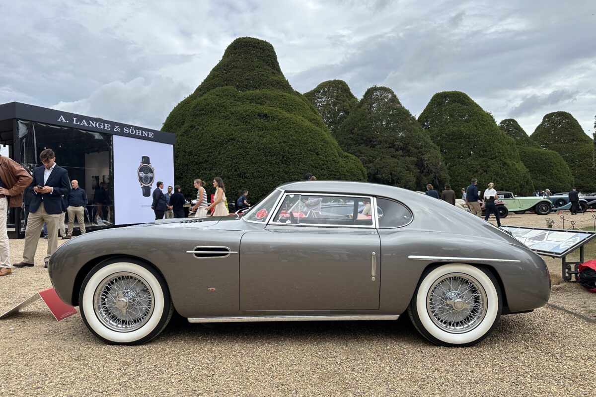 1953 Siata 208 CS by Balbo, side view. At the Concours of Elegance 2026.