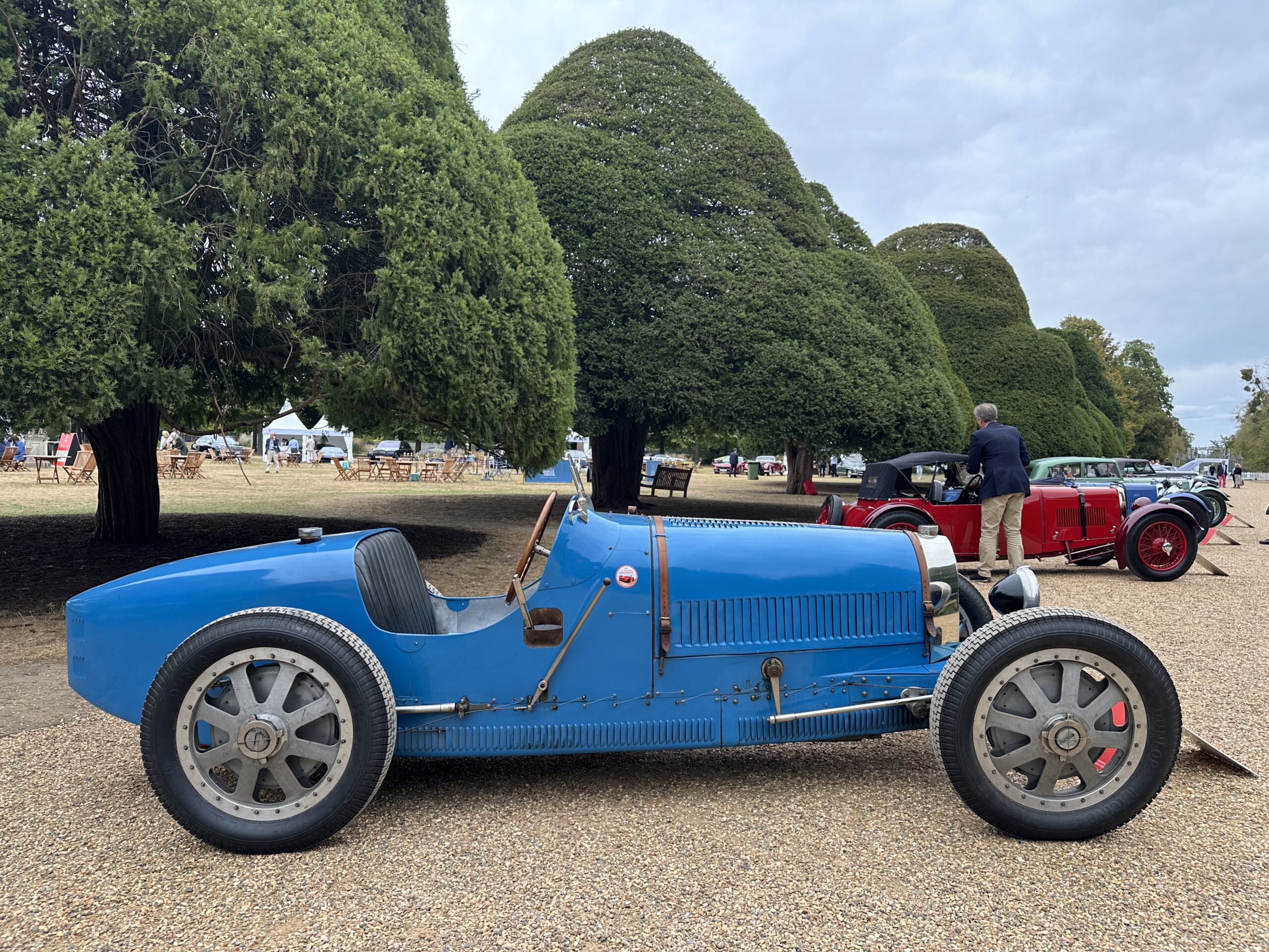 1926 Bugatti Type 35A, side profile. At the Concours of Elegance 2026.